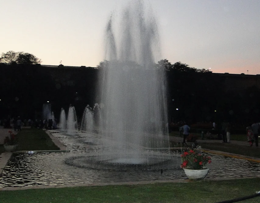 The musical fountain at Brindavan Gardens, Mysore